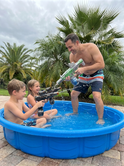 James, 45 — Dad of Two Kids · 'I finally have an excuse to jump in the pool with them!'